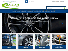 Tablet Screenshot of bollon-pneus.fr